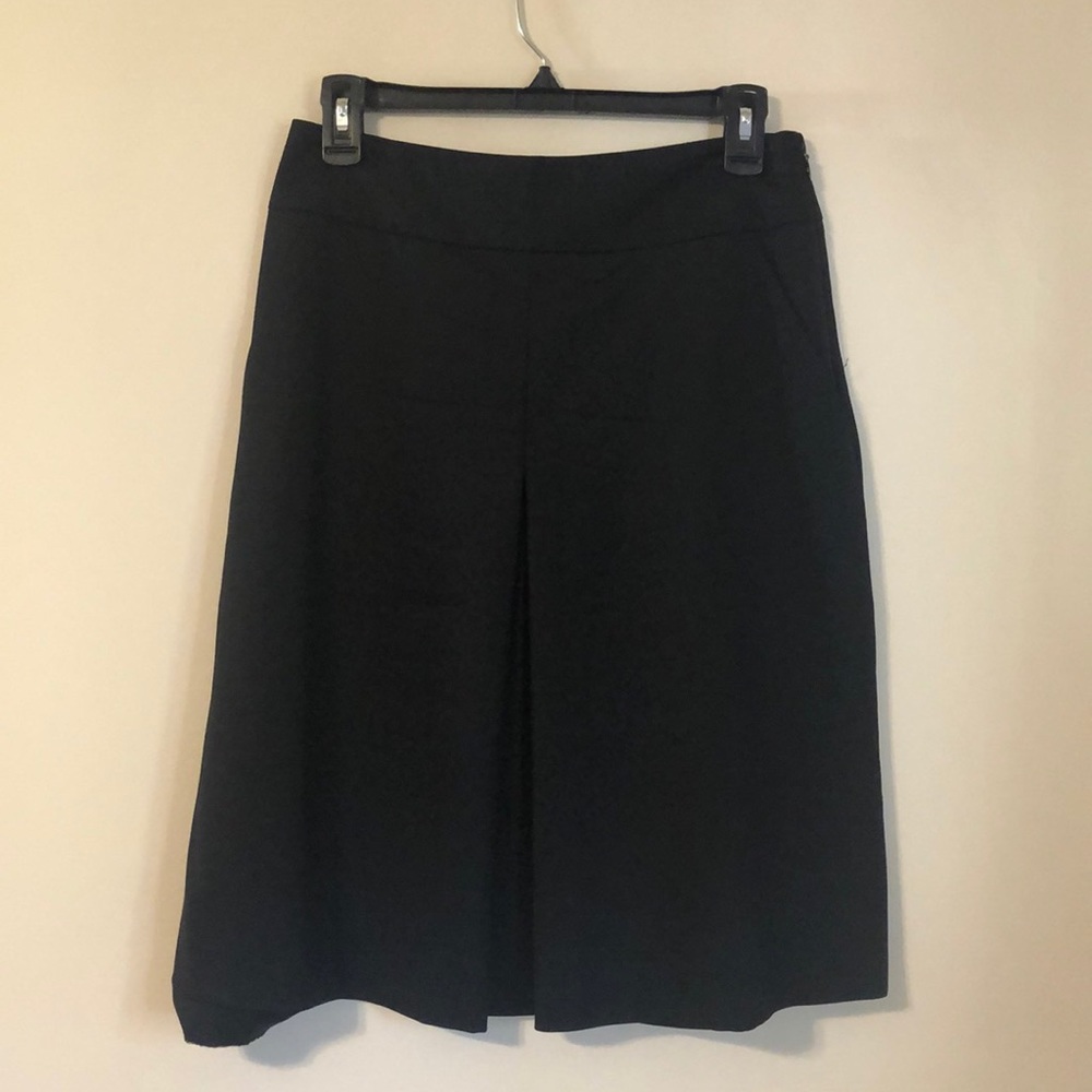 Black A-line St. John Collection skirt